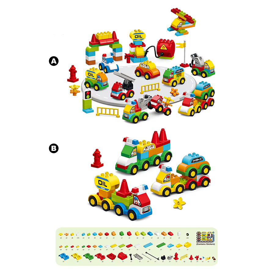 Big-Brick Car Squad (140 pcs) — image 4