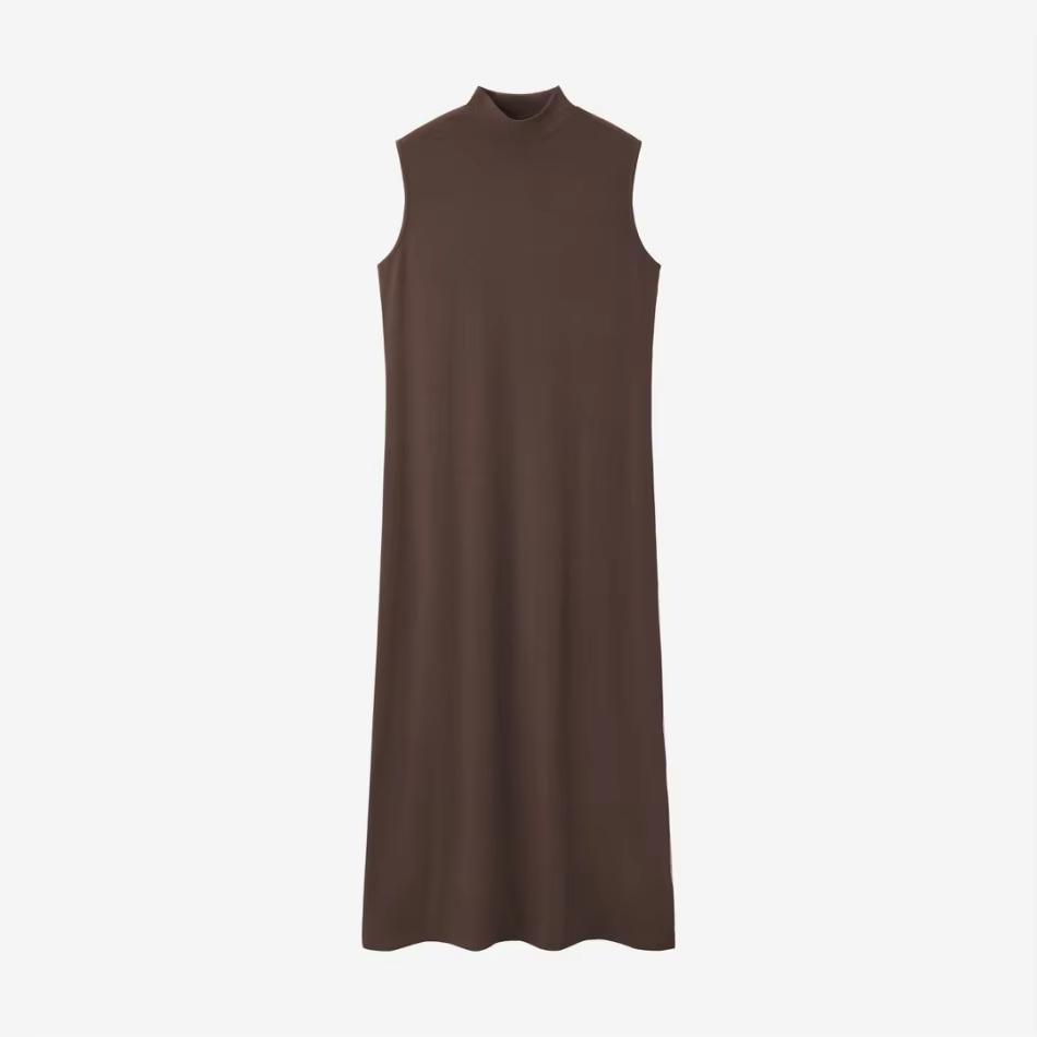 Cableknit & Rib Dress Collection – Brown Rib Dress – Ali Specials AW26
