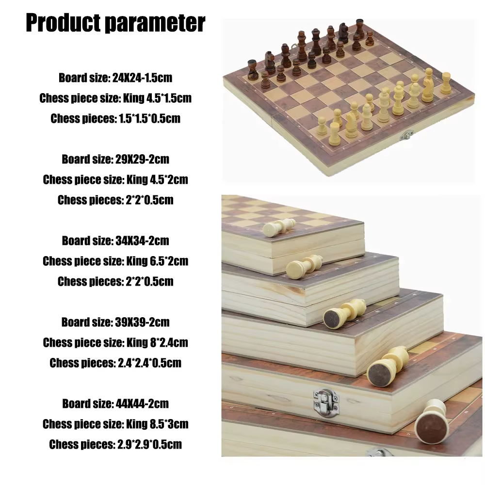 3-in-1 Chess, Draughts & Backgammon — image 5