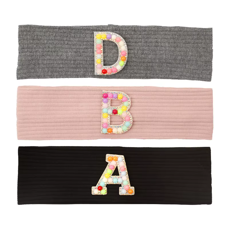 Ribbed Letter Baby Headband — image 4