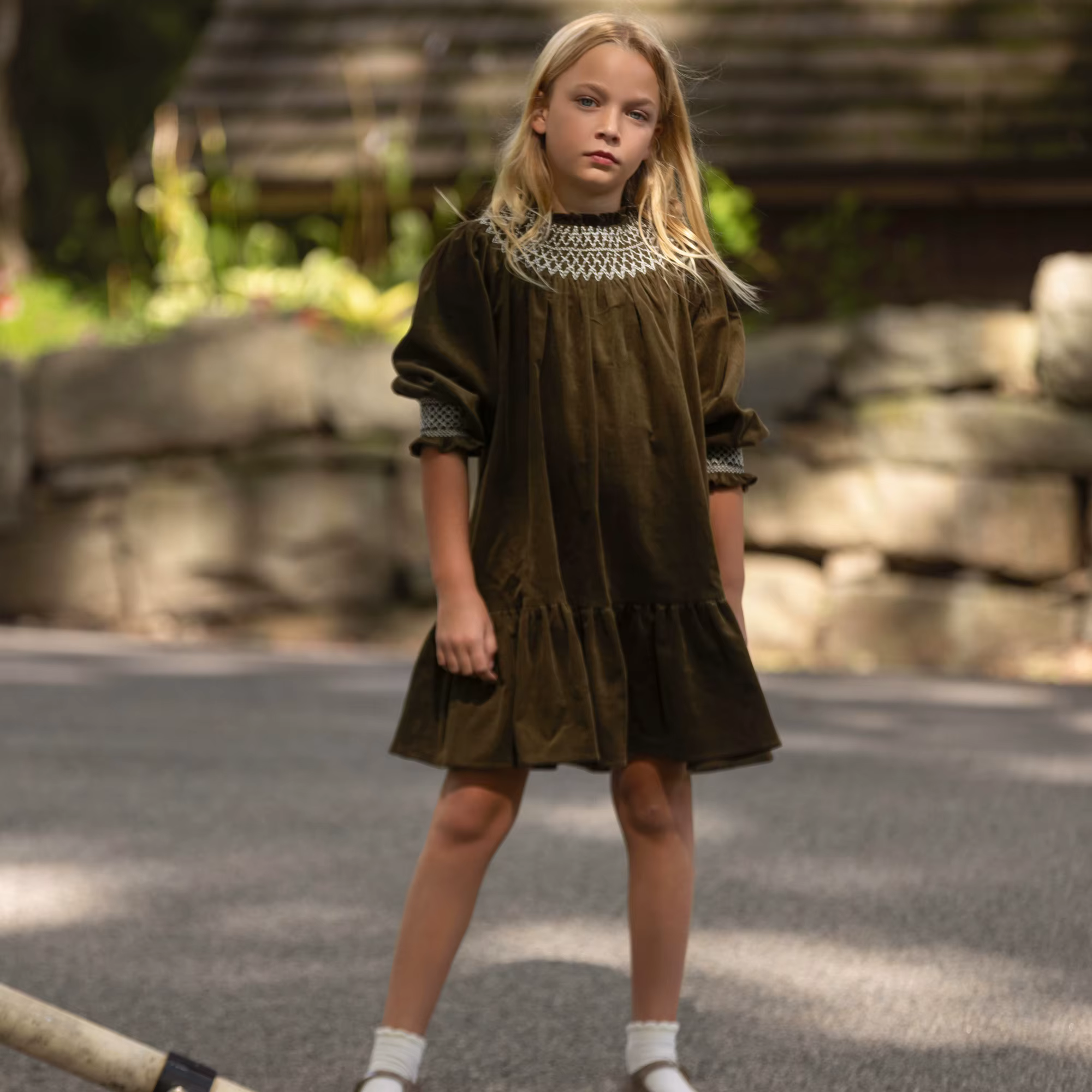 Deep Olive Corduroy Collection – Deep Olive Corduroy Top — image 2