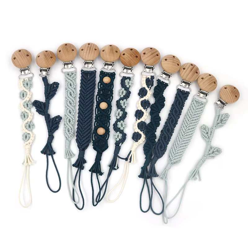 Handmade Macrame Pacifier Chain