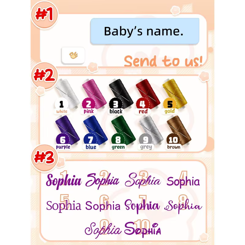 Personalised Rabbit Burp Cloth — image 6