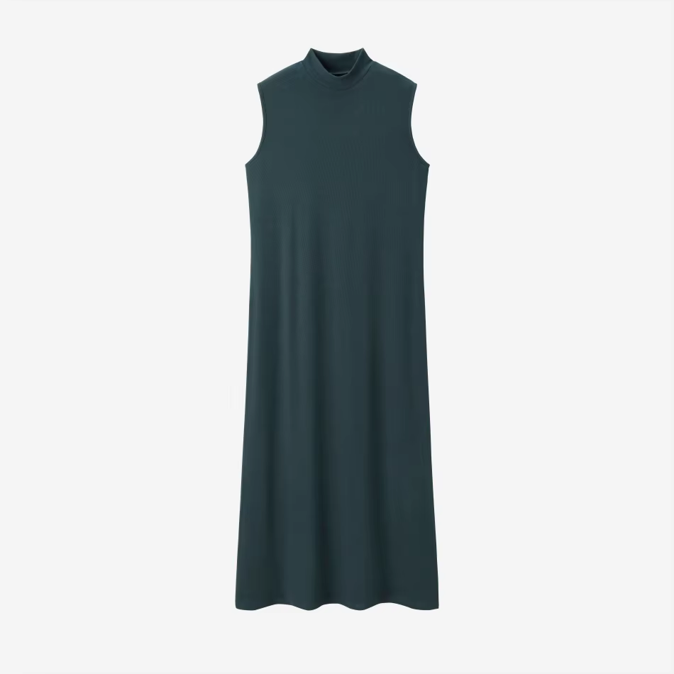 Cableknit & Rib Dress Collection – Green Rib Dress – Ali Specials AW26