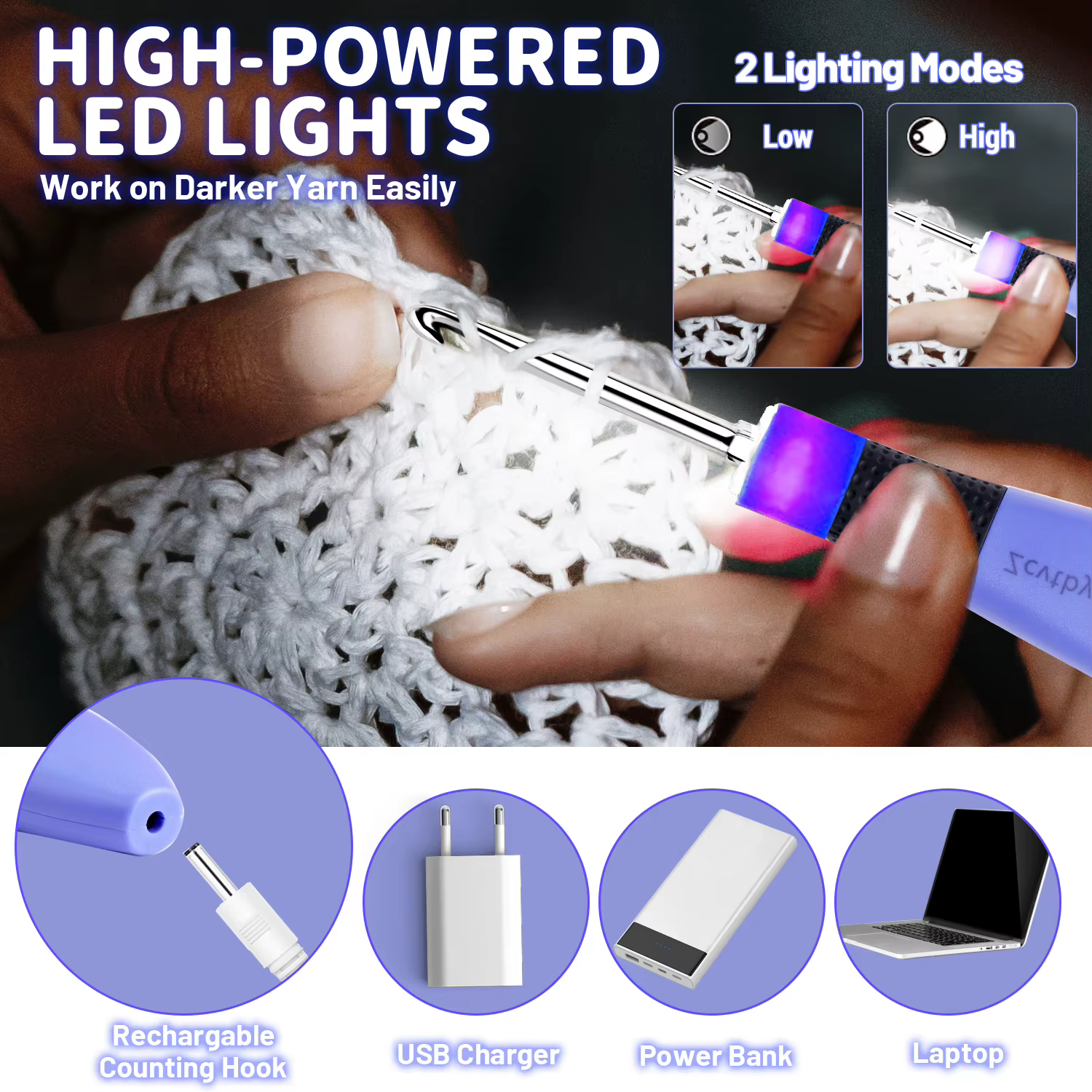 Lighted Crochet Hook Set — image 2
