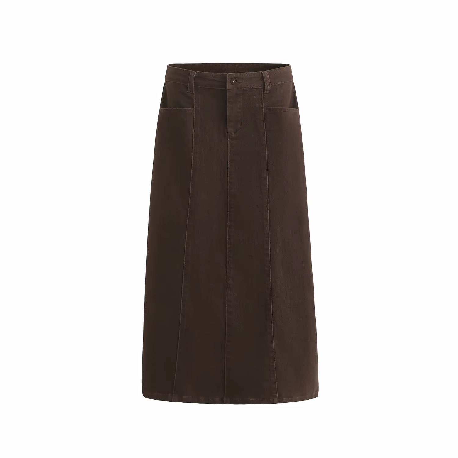 Brown Denim A-Line Skirt – Ali Picks AW26