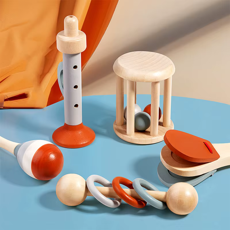 Wooden Baby Bell Rattle — image 2