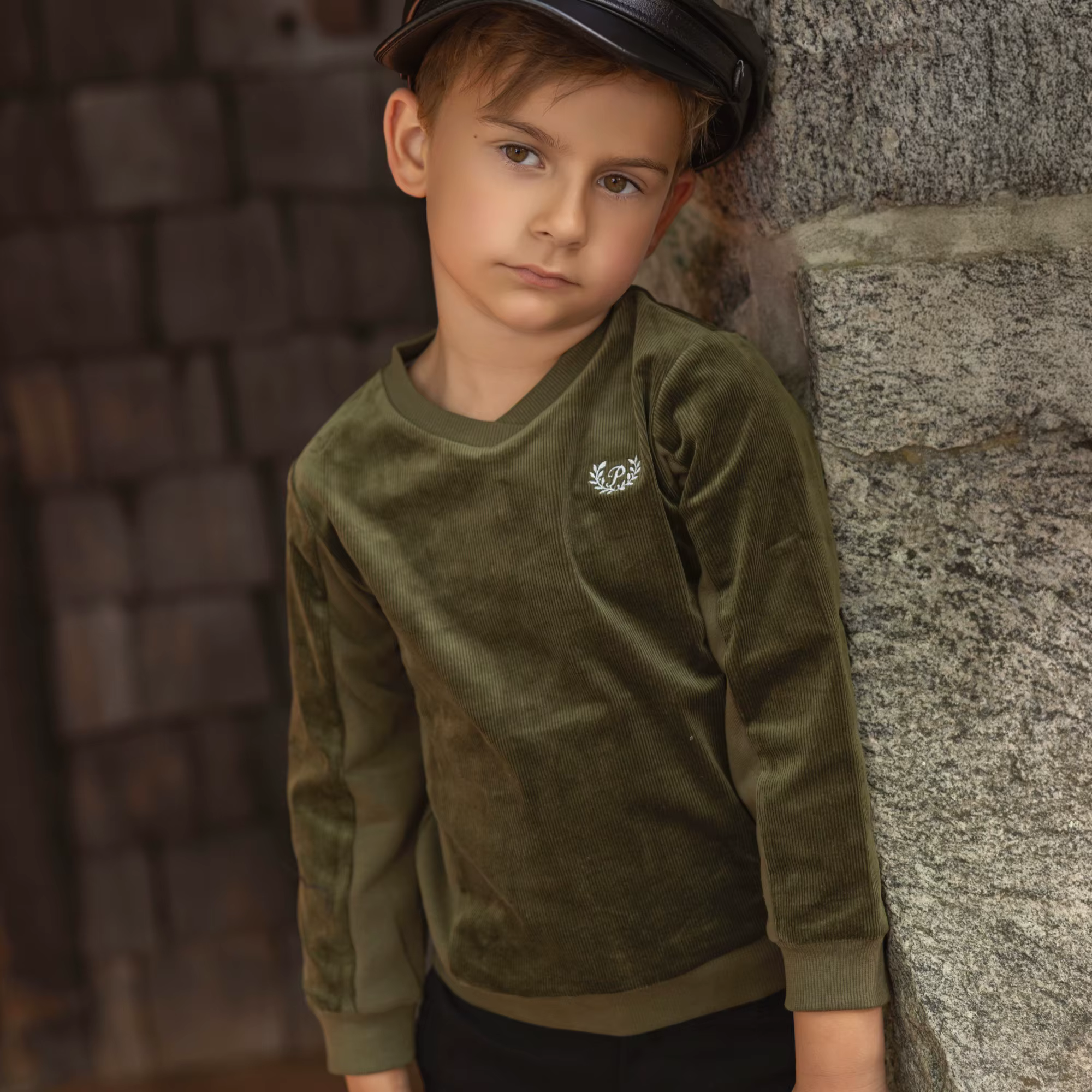 Deep Olive Corduroy Collection – Deep Olive Corduroy Top — image 5
