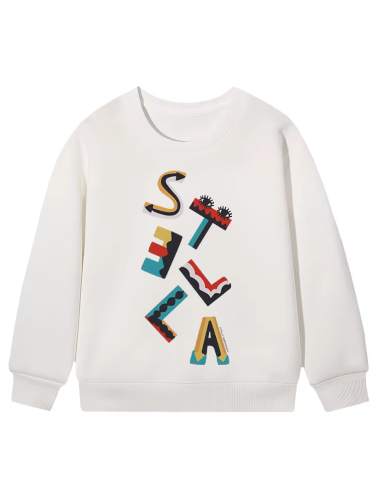 Girls' Abstract Letter Graphic Sweatshirt — image 3