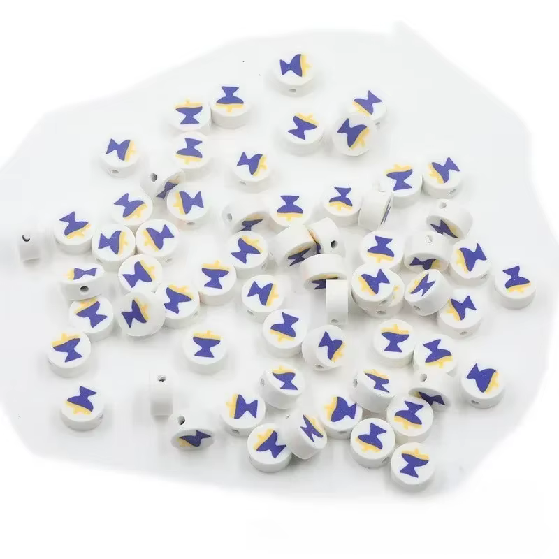 Chanukah Hebrew Letter Beads – White & Blue