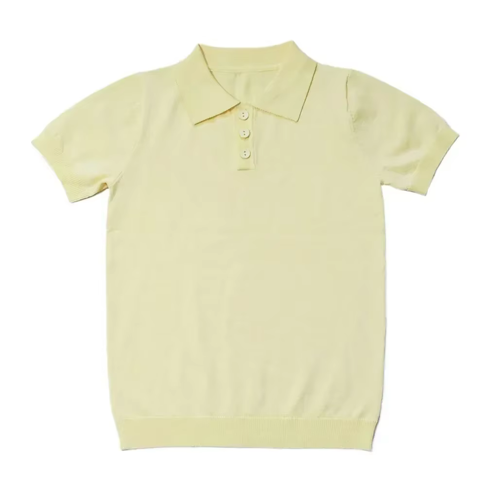 Jewel Collection – Yellow Knit Polo