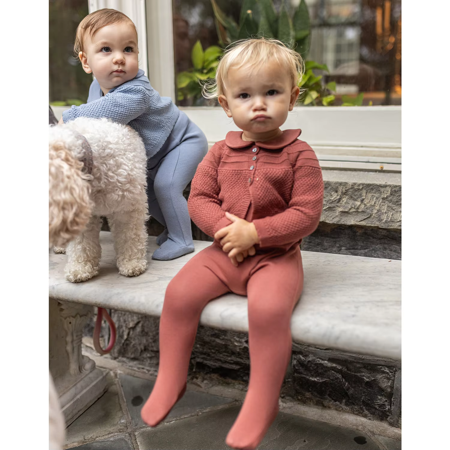 Baby Collection – Blue Footie & Cardigan Set — image 5
