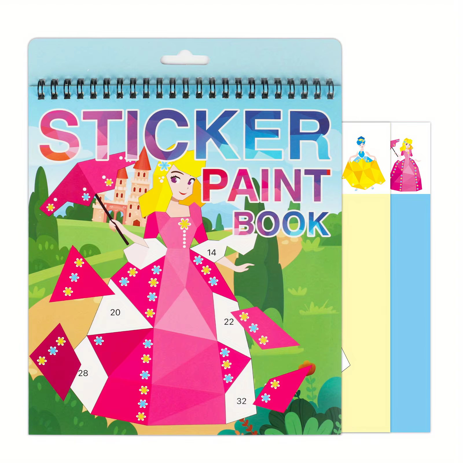 Sticker-by-Number Activity Book – Princess