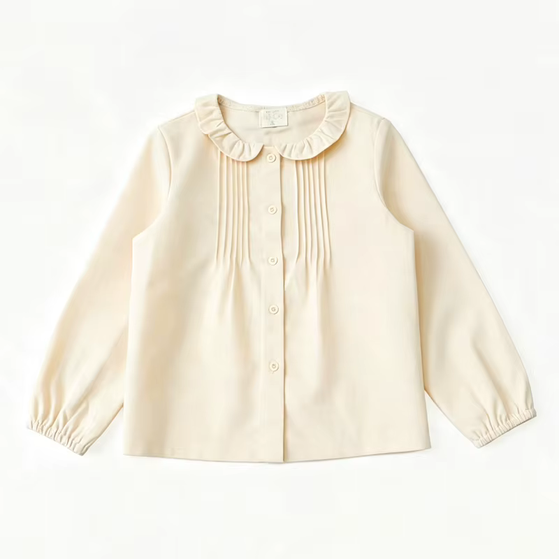 Essentials Collection – Cream Frilly Shirt