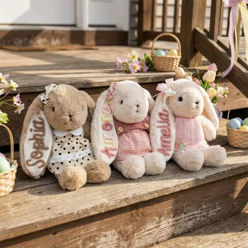 Personalised Embroidered Plush Rabbit — image 4