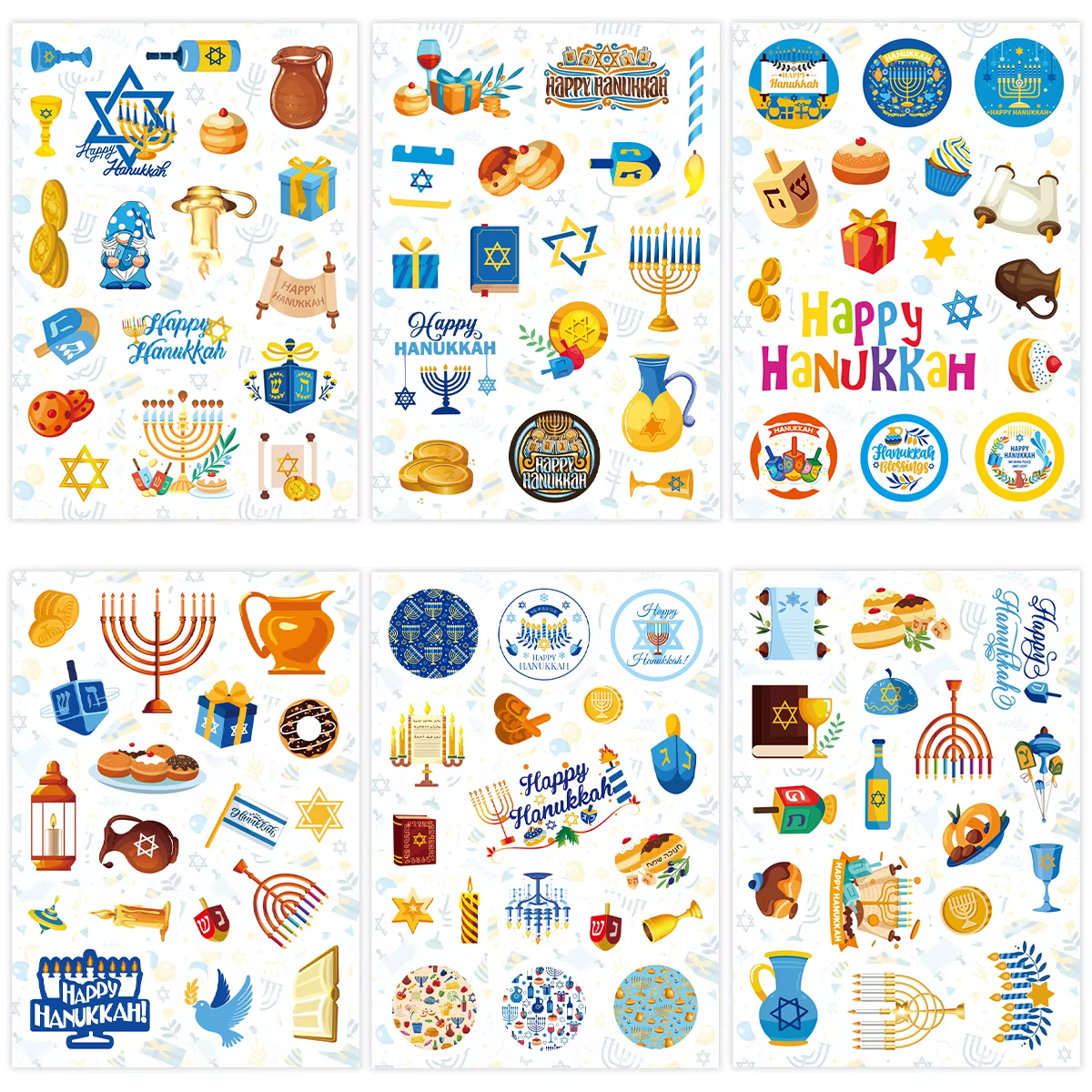 Chanukah Gift Stickers – 6 Sheets — image 5