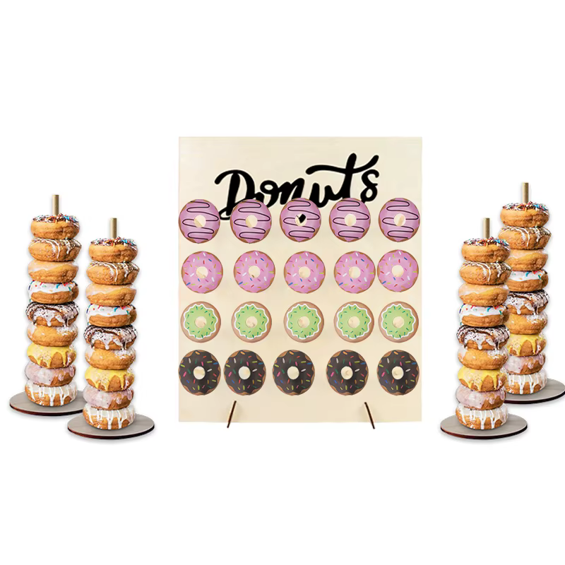 Wooden Doughnut Display Wall — image 3