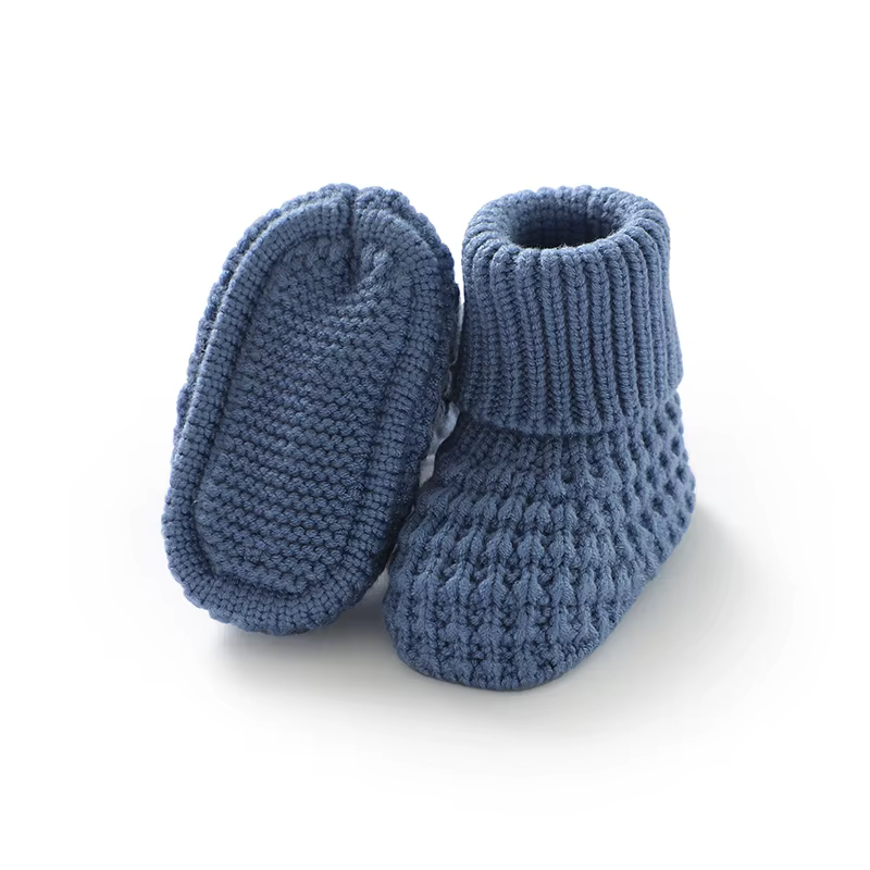 Soft Warm Knit Sock Shoes Newborn Booties Baby Boys Girls Socks — image 2