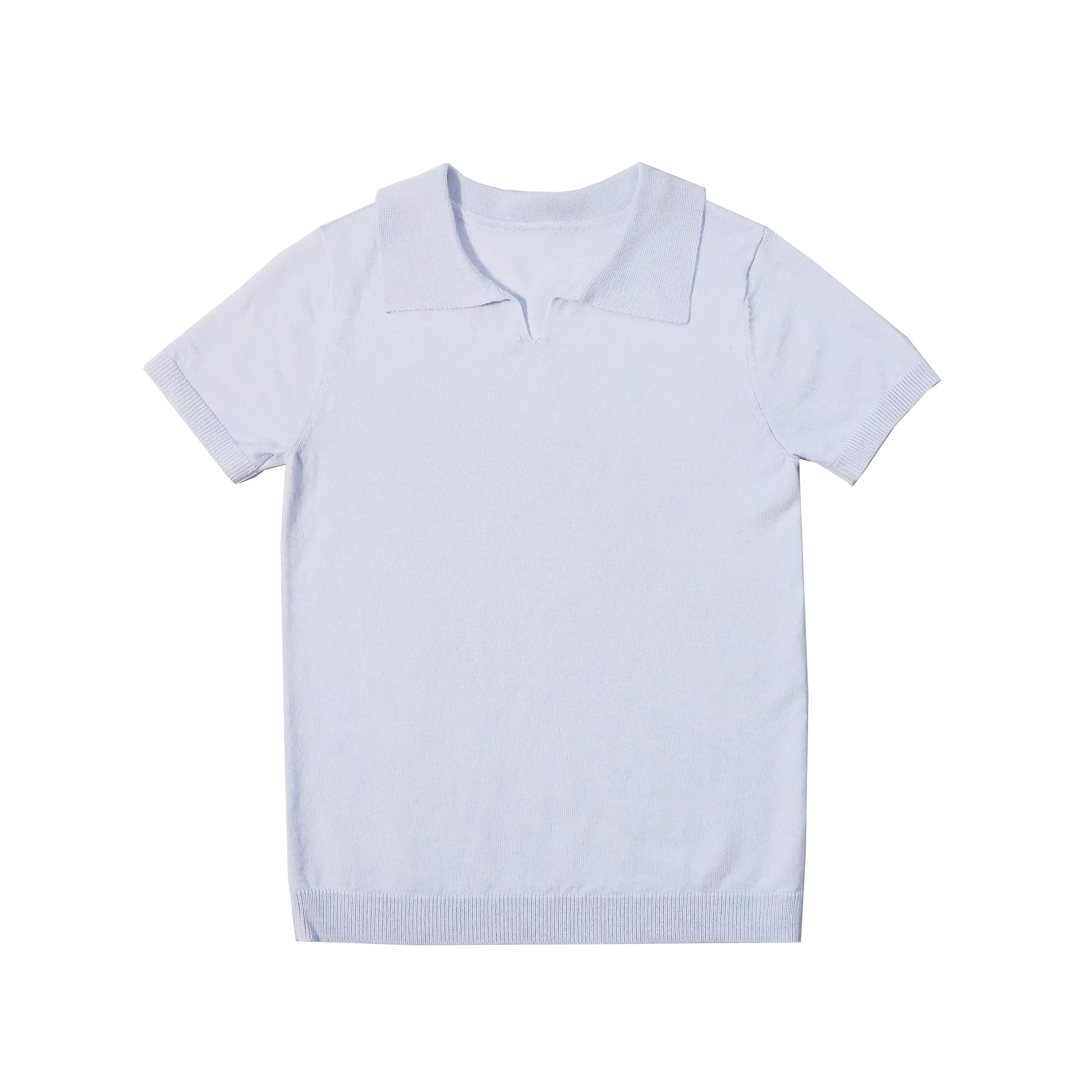 Cobalt Embroidery Collection – Blue Knit Polo