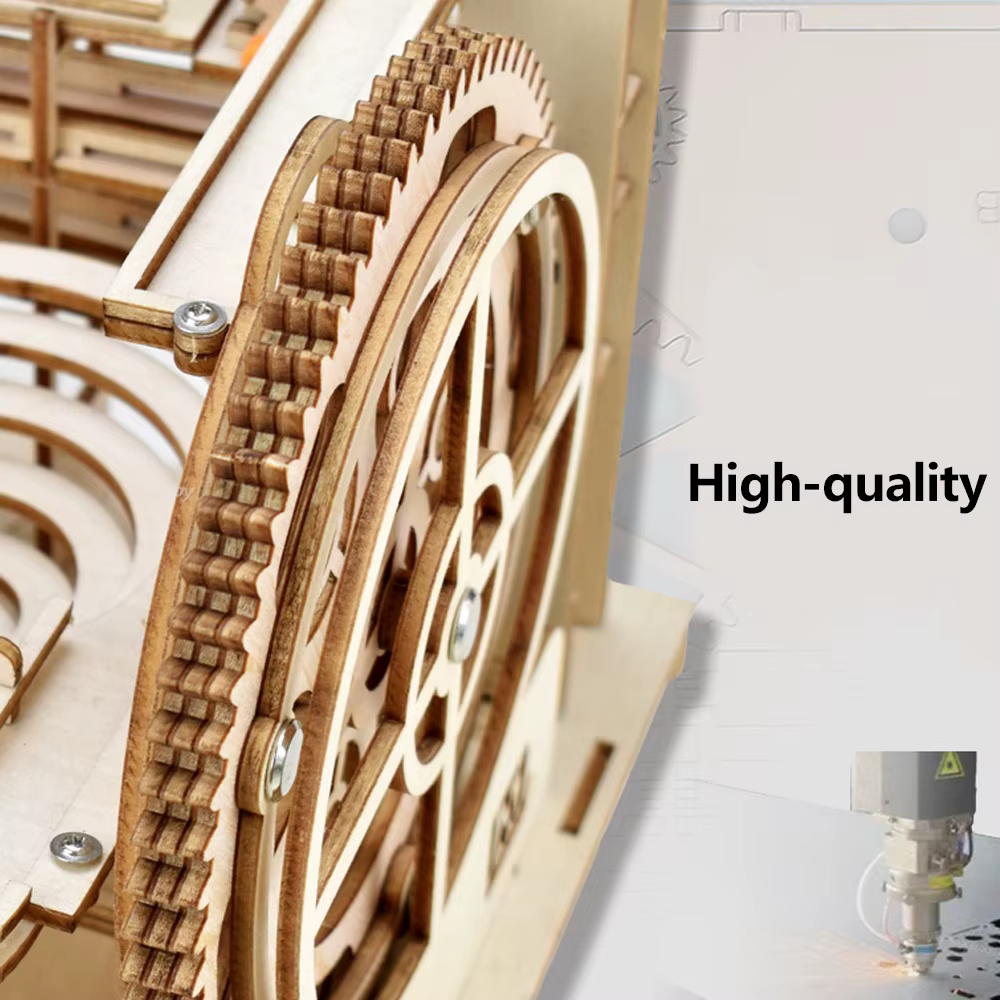 3D Wooden Marble Run Puzzle – Without box — image 5