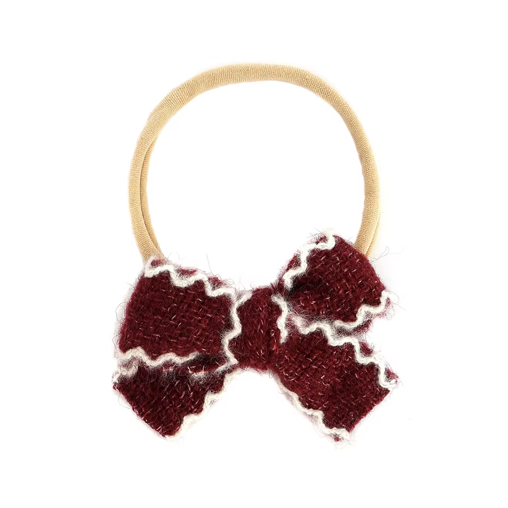 Baby Herringbone Bow Headband — image 2