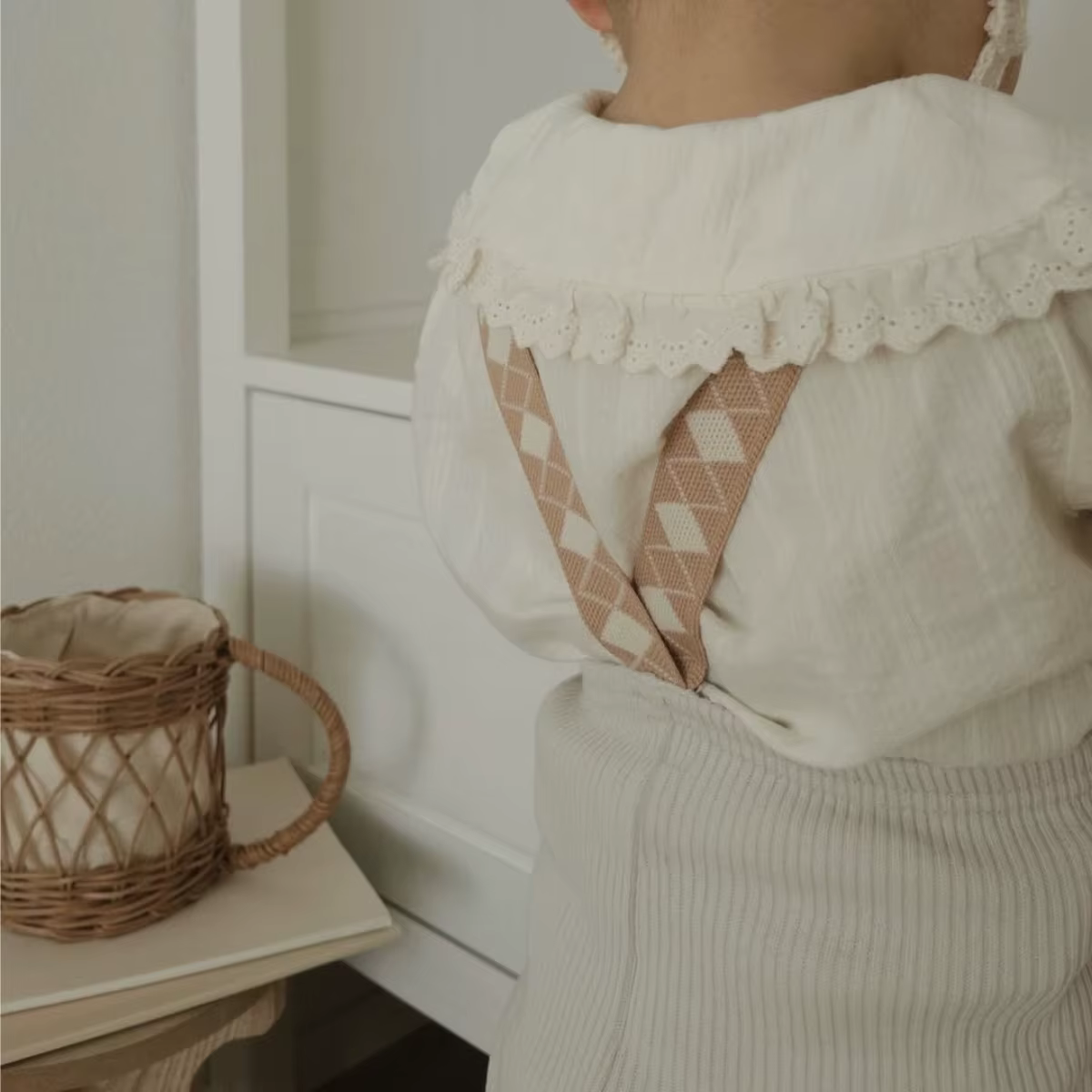Baby Ribbed Suspender Leggings — image 5
