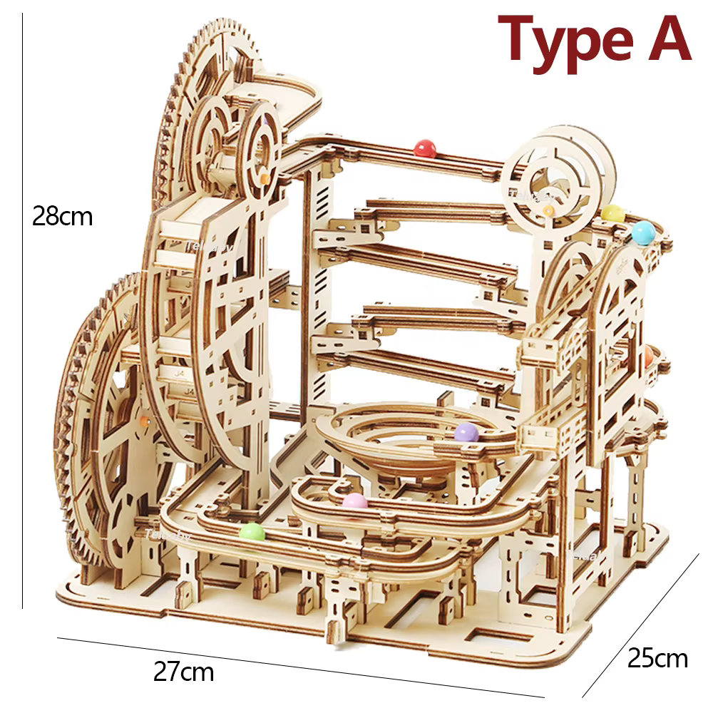 3D Wooden Marble Run Puzzle – Type A — image 5