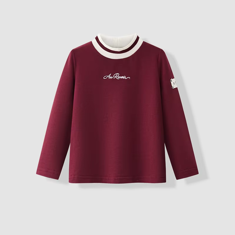 Au Revoir Collection – Burgundy T-shirt