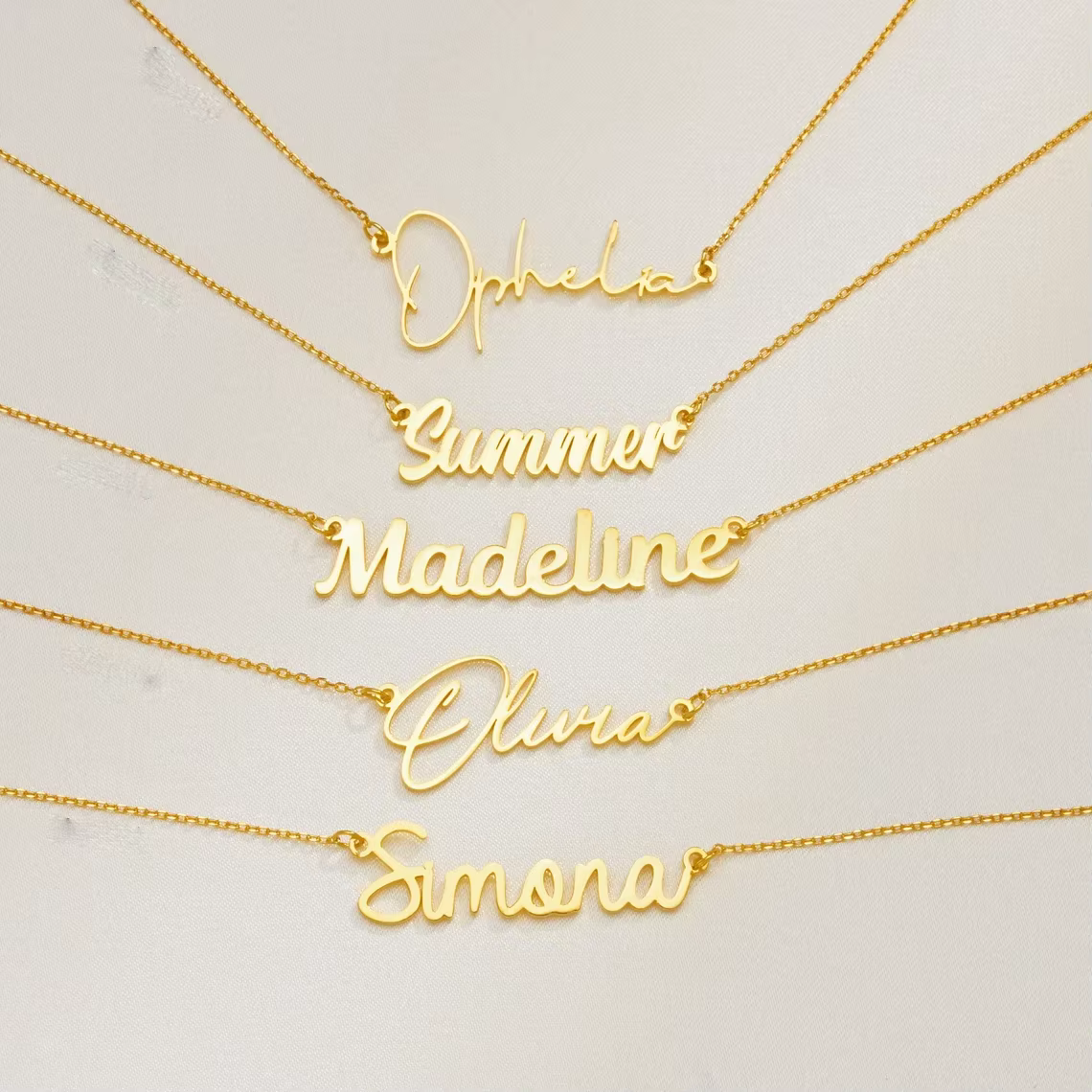 Personalised Cursive Name Necklace — image 2