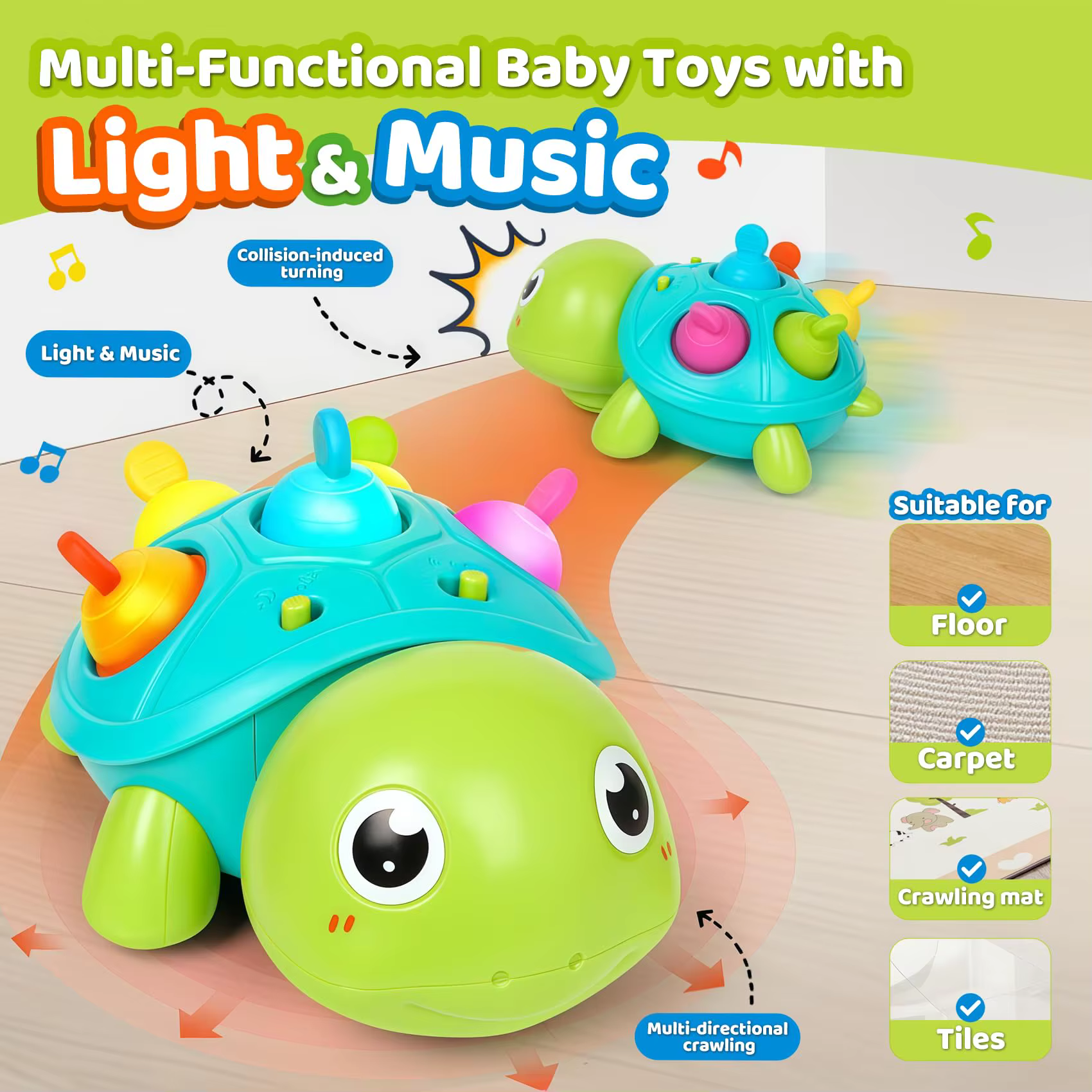 Musical Crawling Turtle — image 4