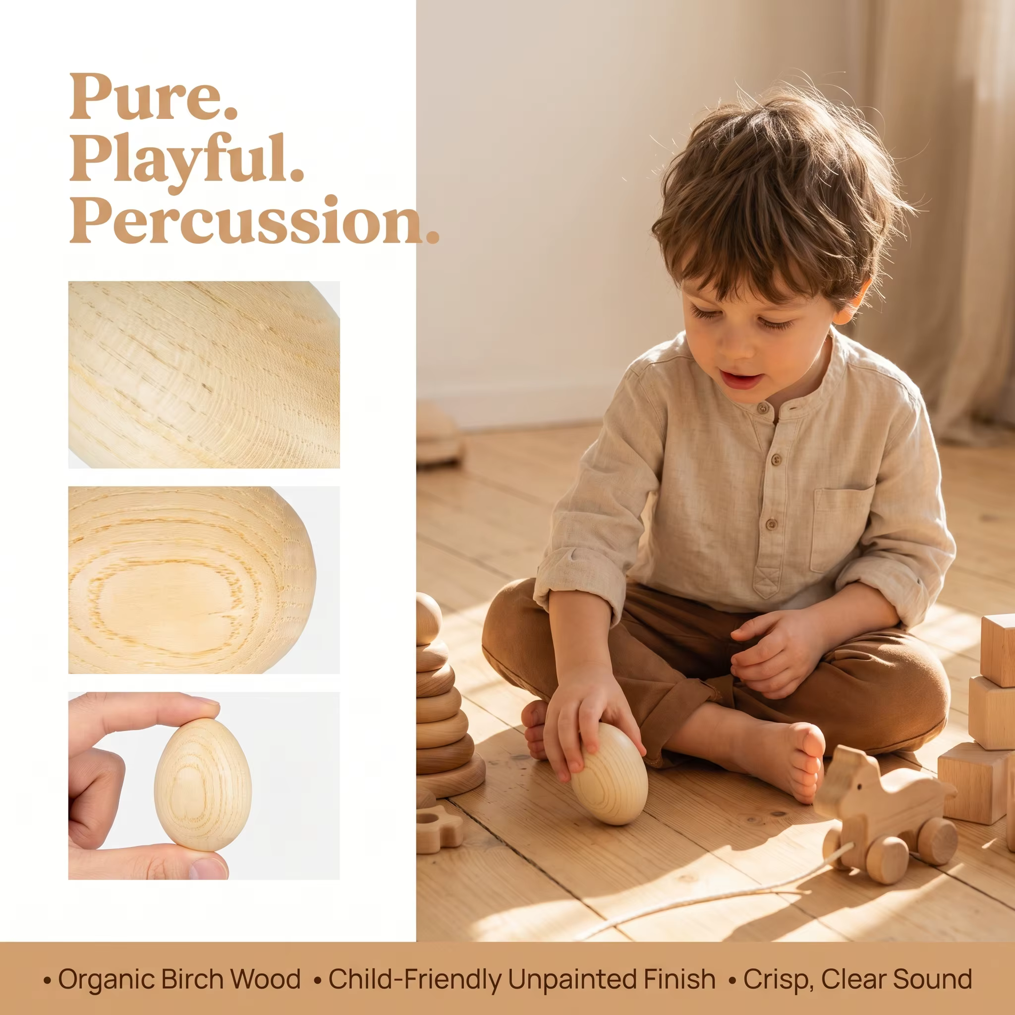 Wooden Egg Maracas (Pair) — image 5