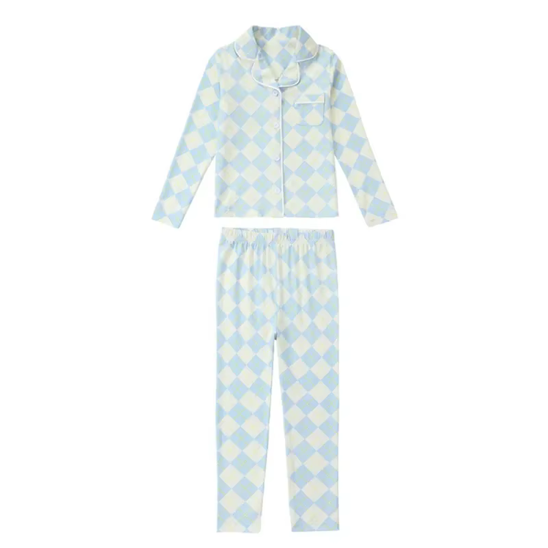 Argyle Pyjamas – Blue Set