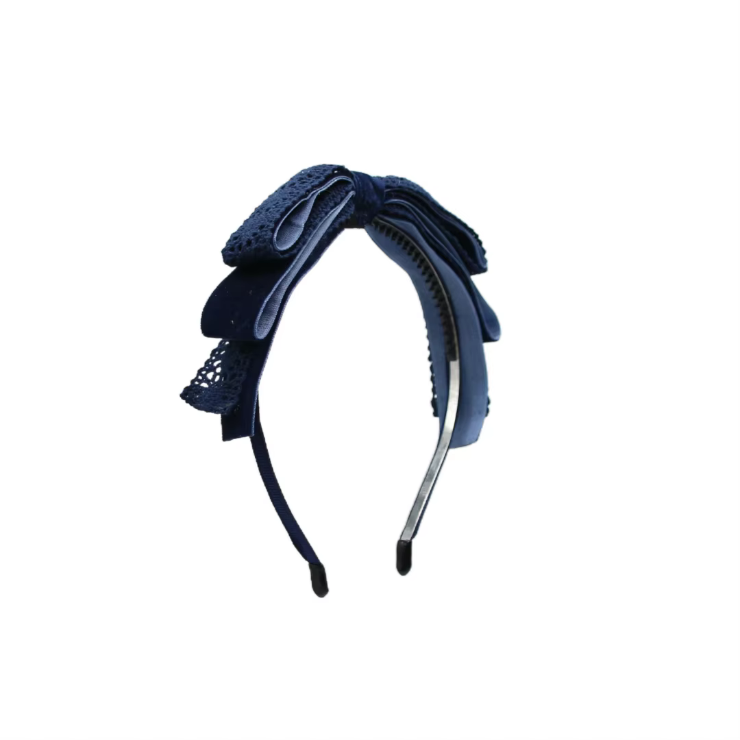 Lace Velvet Bow Headband Headband — image 5