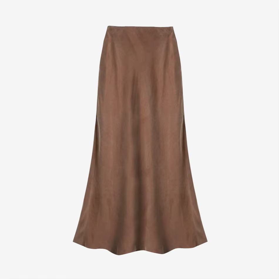 Cupro Skirt Collection – Brown Skirt – Ali Specials AW26