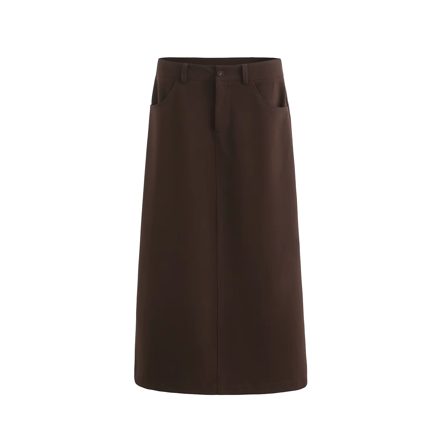 Brown Stretch A-Line Skirt – Ali Picks AW26