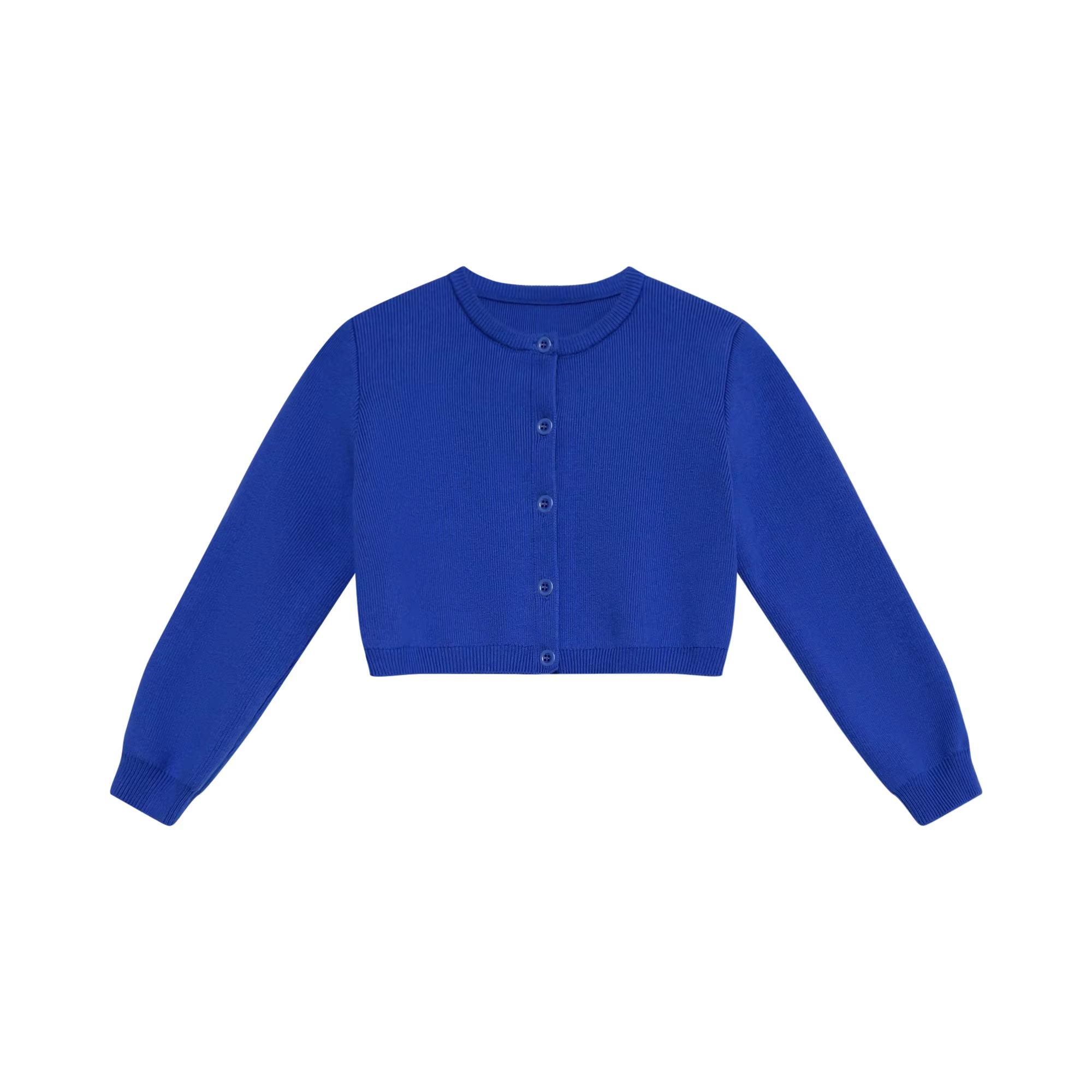 Elegant Blue Floral Collection – Girls Blue Cardigan – Barcali AW26