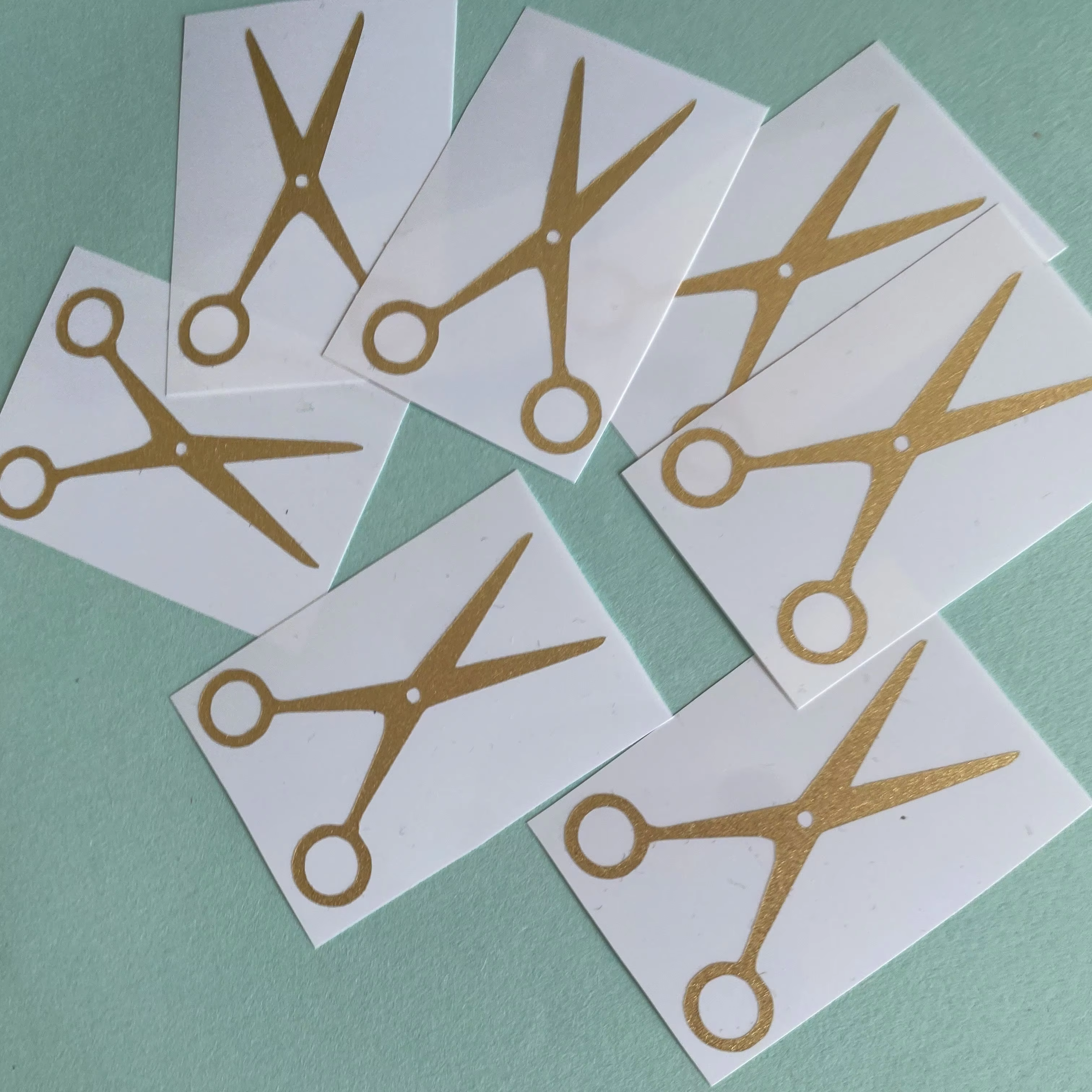 Gold Scissors Upsherin Stickers — image 5