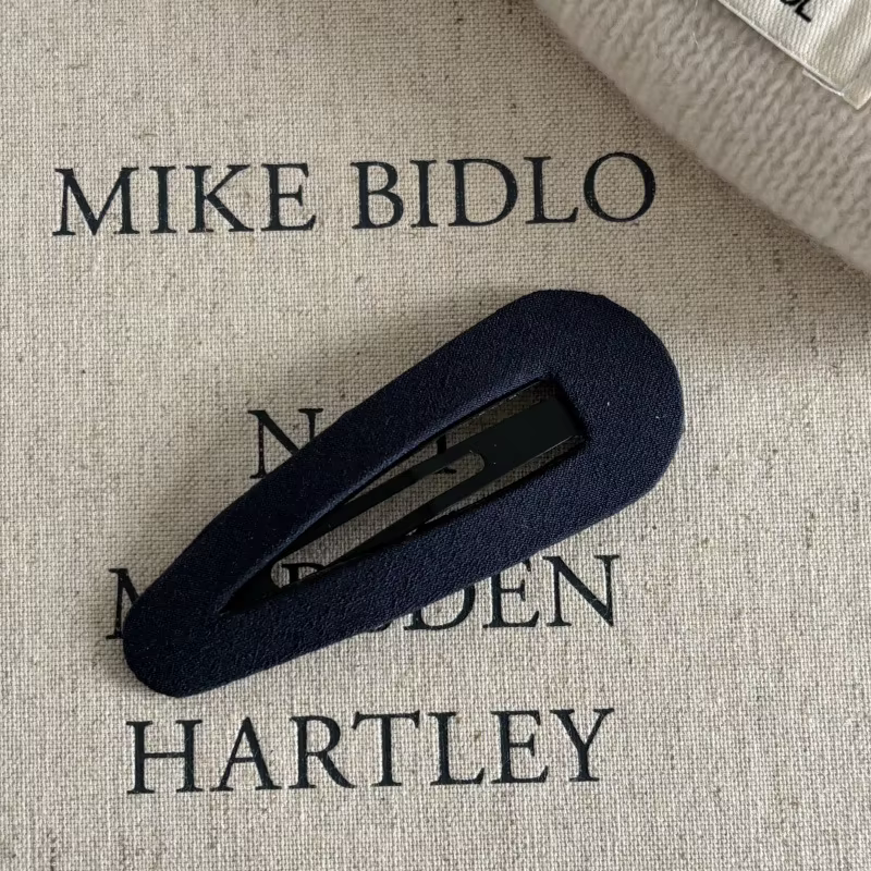 Dark Blue Plaid Clip