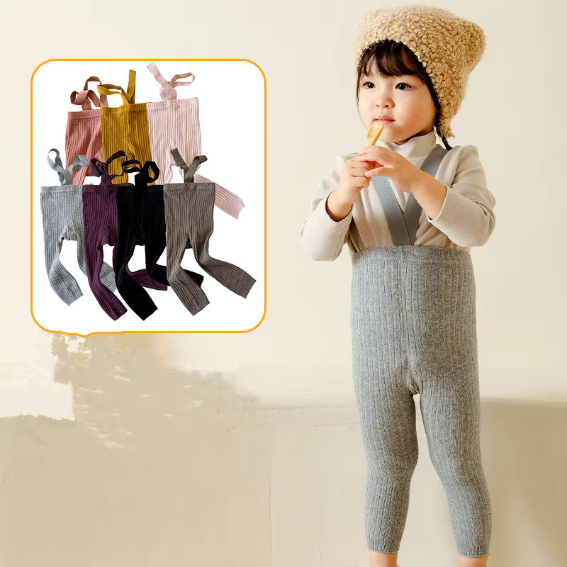 Baby Suspender Knit Tights