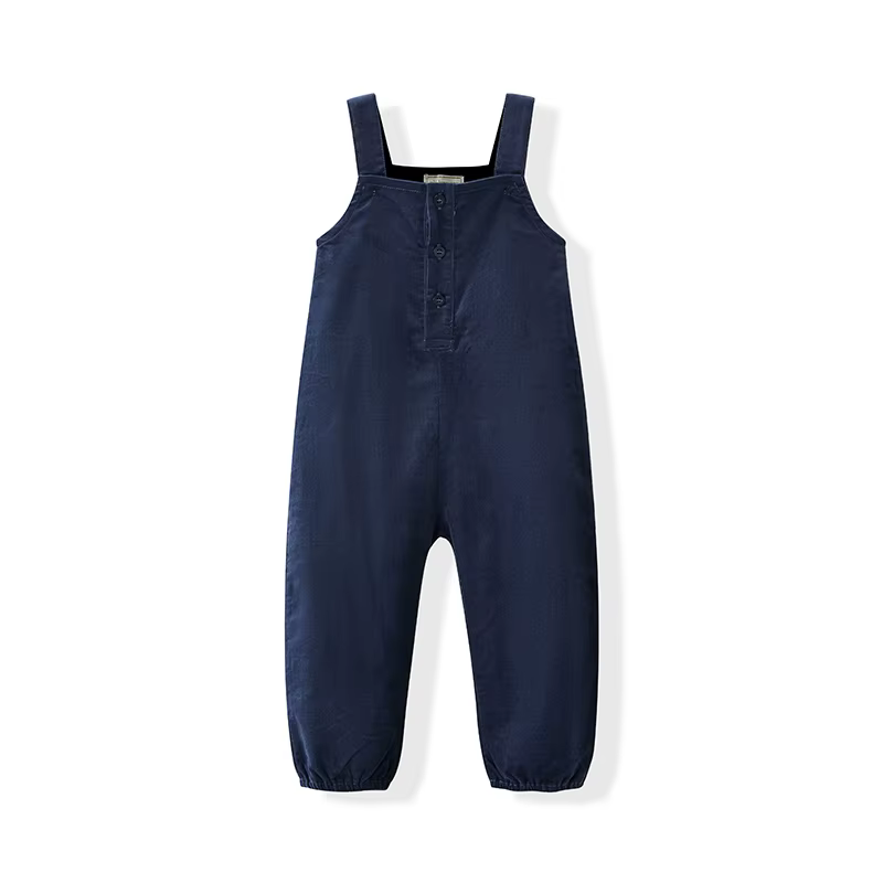 Embroidered Layette Collection – Dark Blue Dungarees