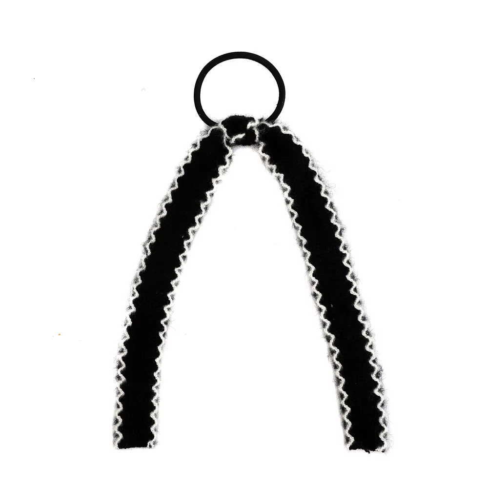 Herringbone Ribbon Ponytail Tie — image 5