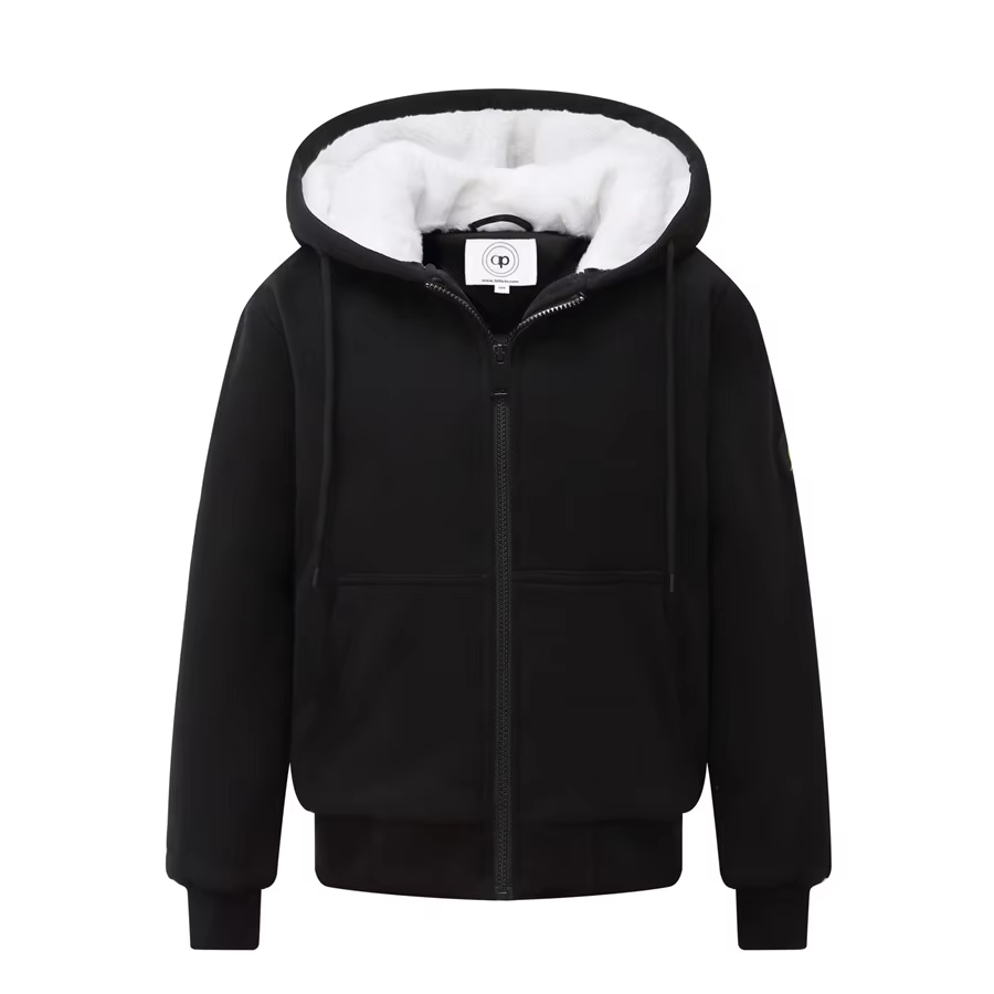 White Fur-Lined Hoodie Coat – Ali Picks AW26