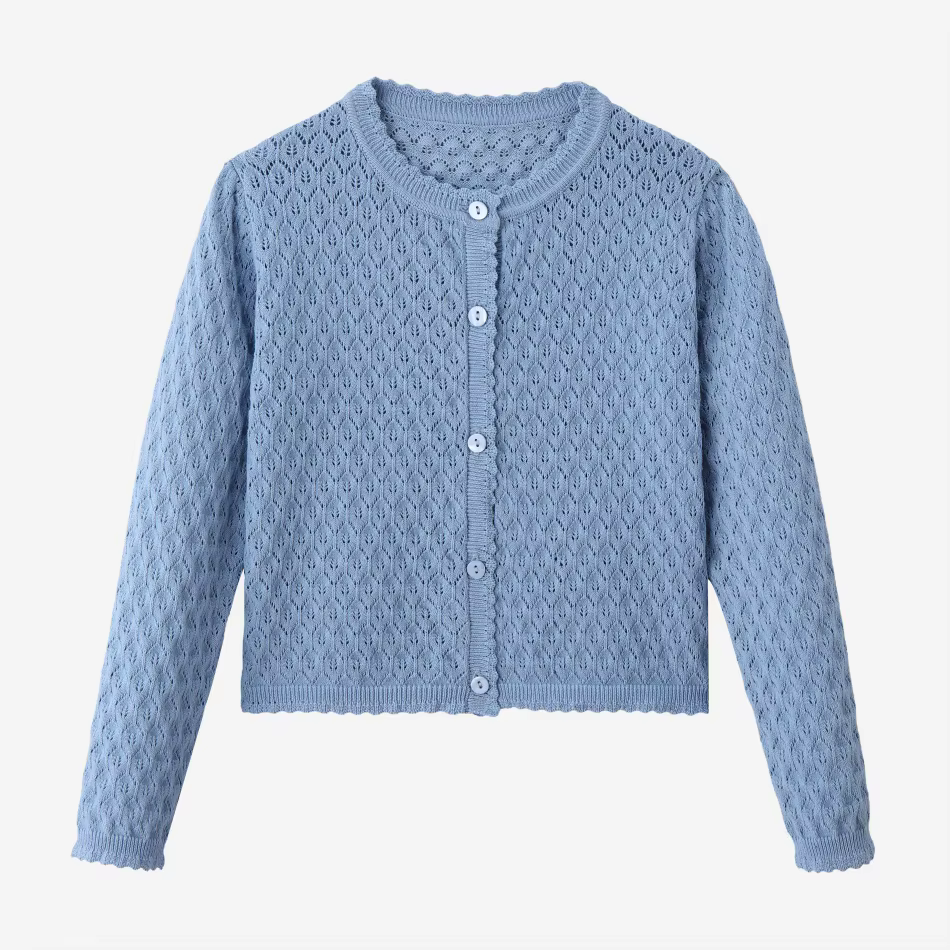Blue & Pink Smocking Collection – Knit Cardigan