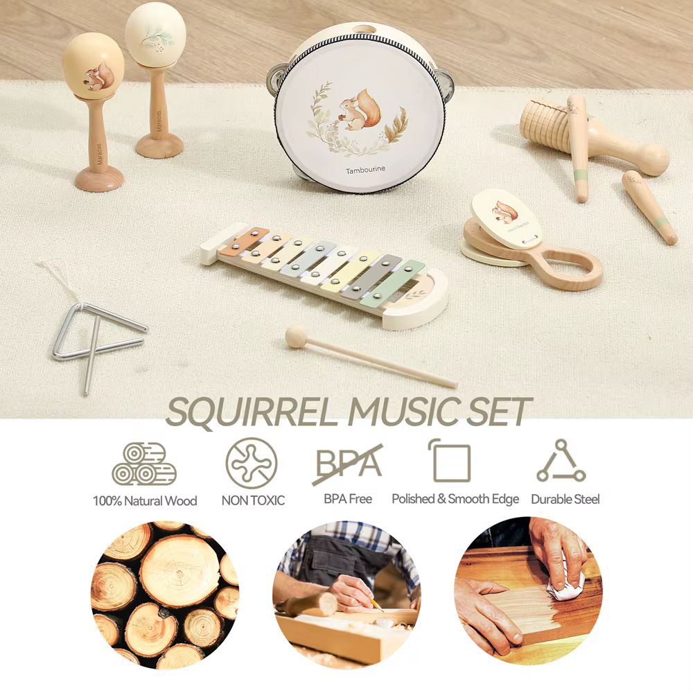 Pastel Wooden Xylophone — image 5
