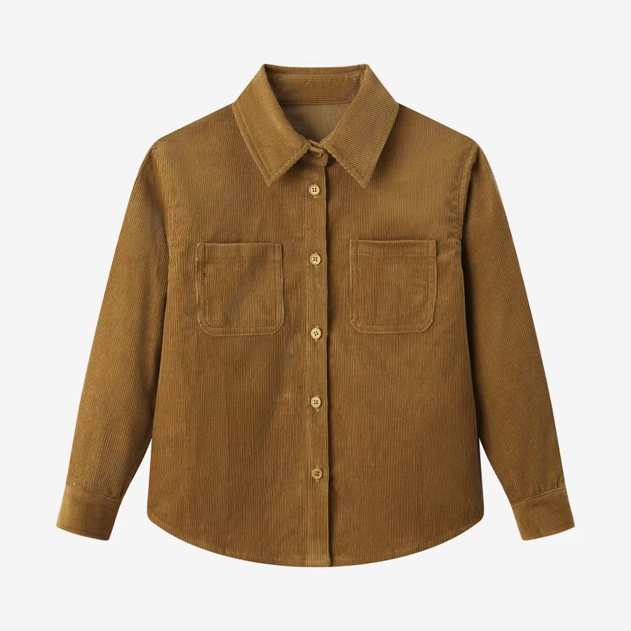 Corduroy + Sweatshirt Collection – Corduroy Brown Shirt
