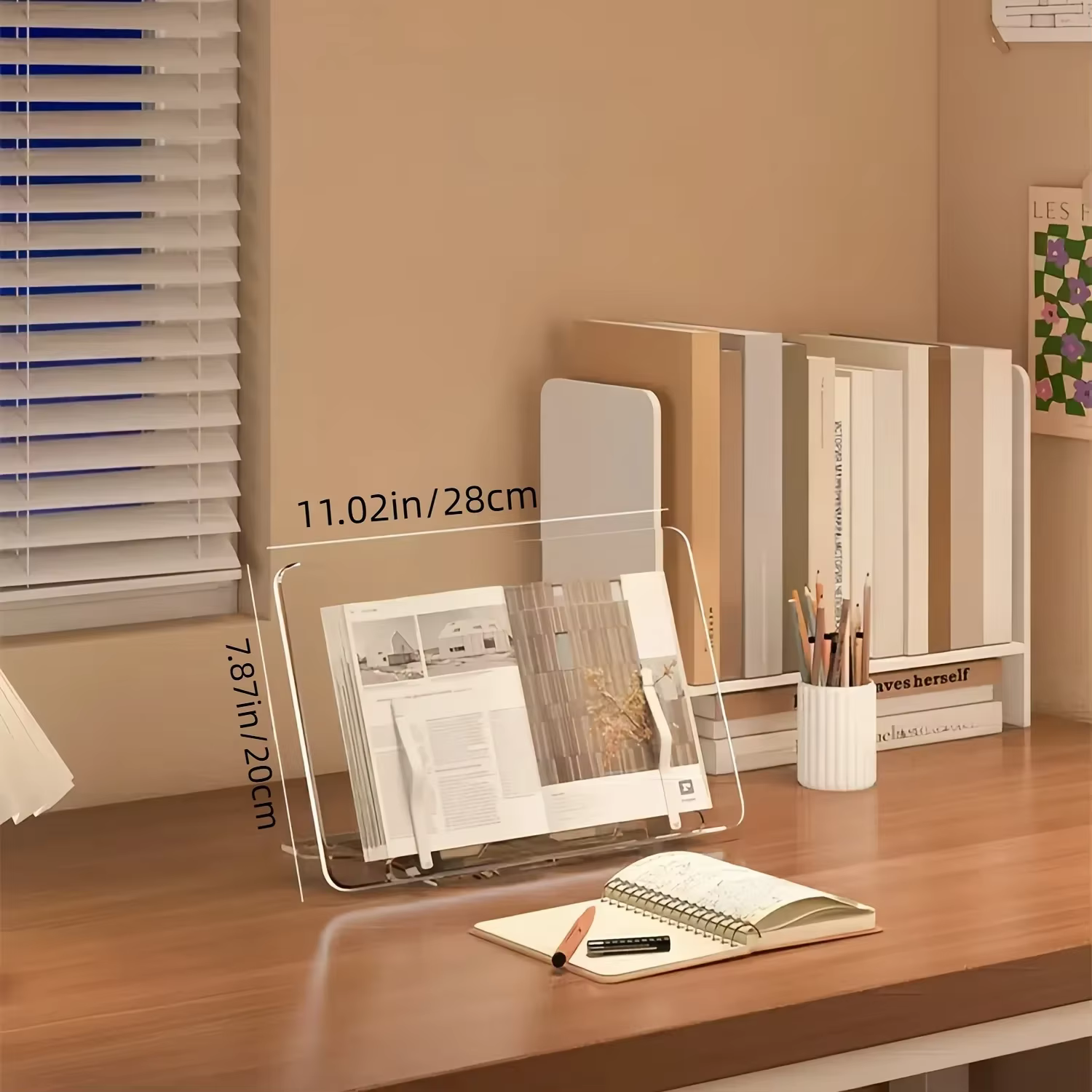 Clear Acrylic Adjustable Reading Stand