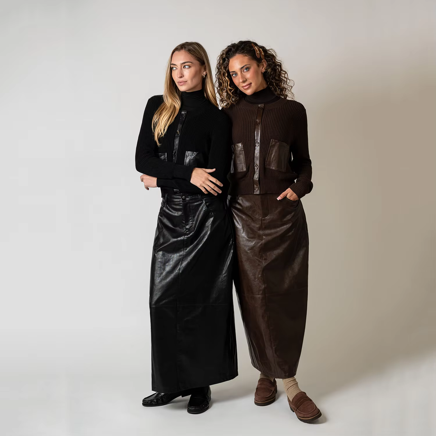 Brown Leather Skirt — image 3