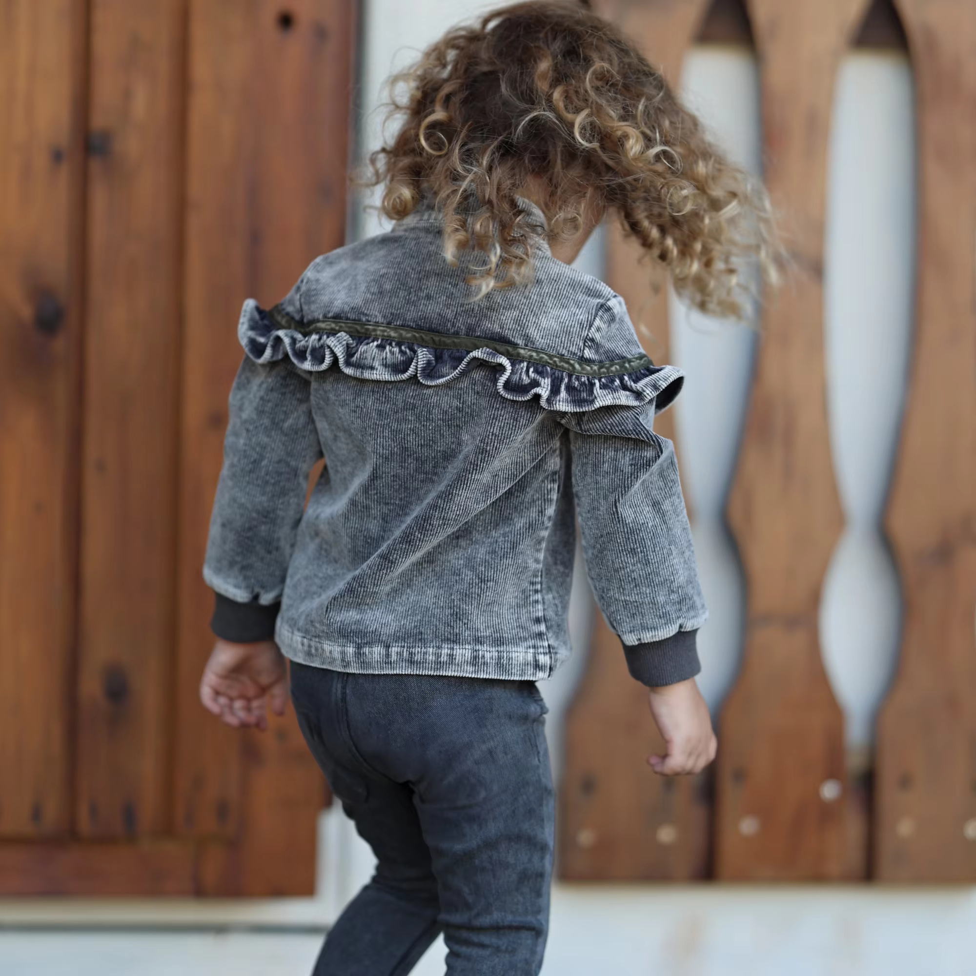Washed Corduroy Collection – Girls Corduroy Dress — image 6