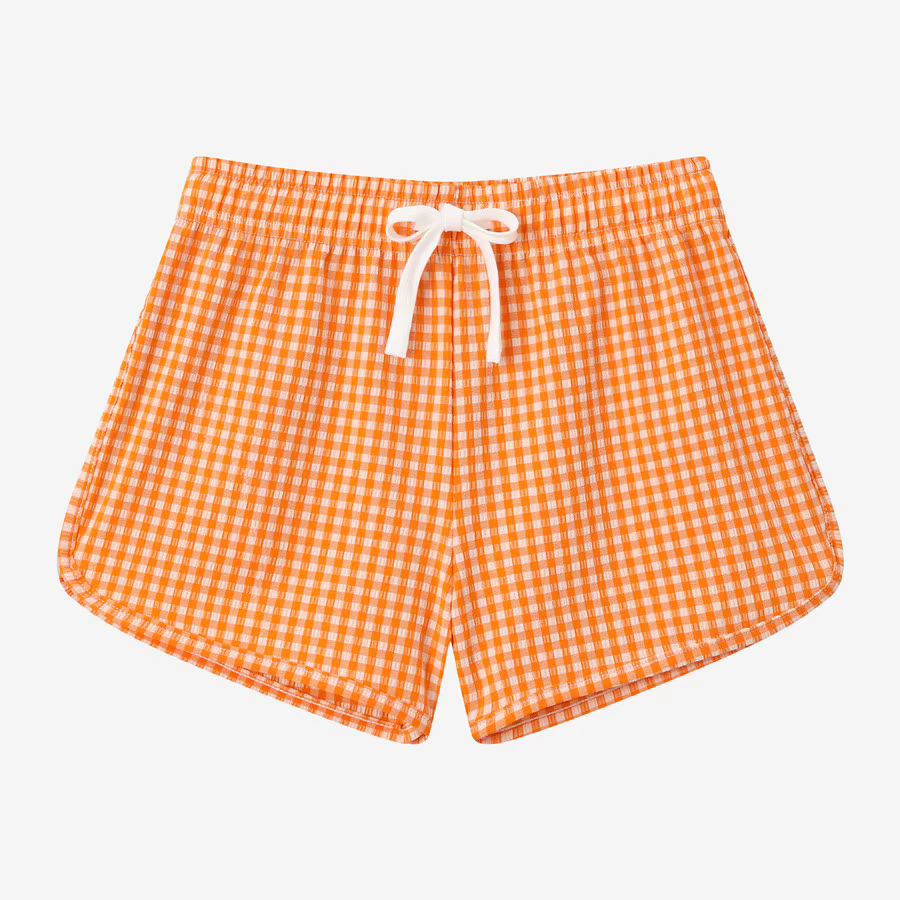 Gingham Swimwear Collection – Boys Shorts