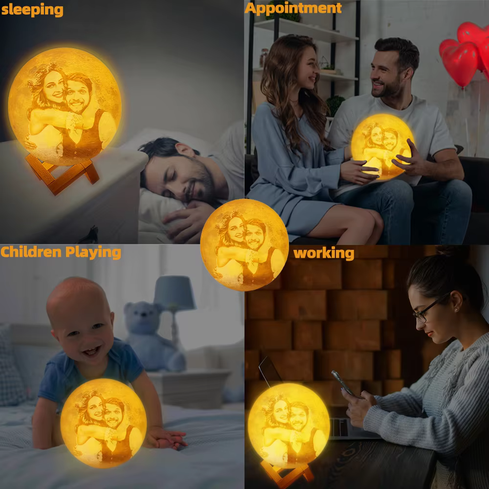 Personalised 3D Moon Lamp — image 4